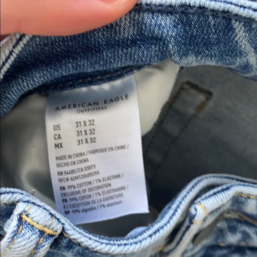 Men’s AE distressed jeans skinny - Picture 3 of 4